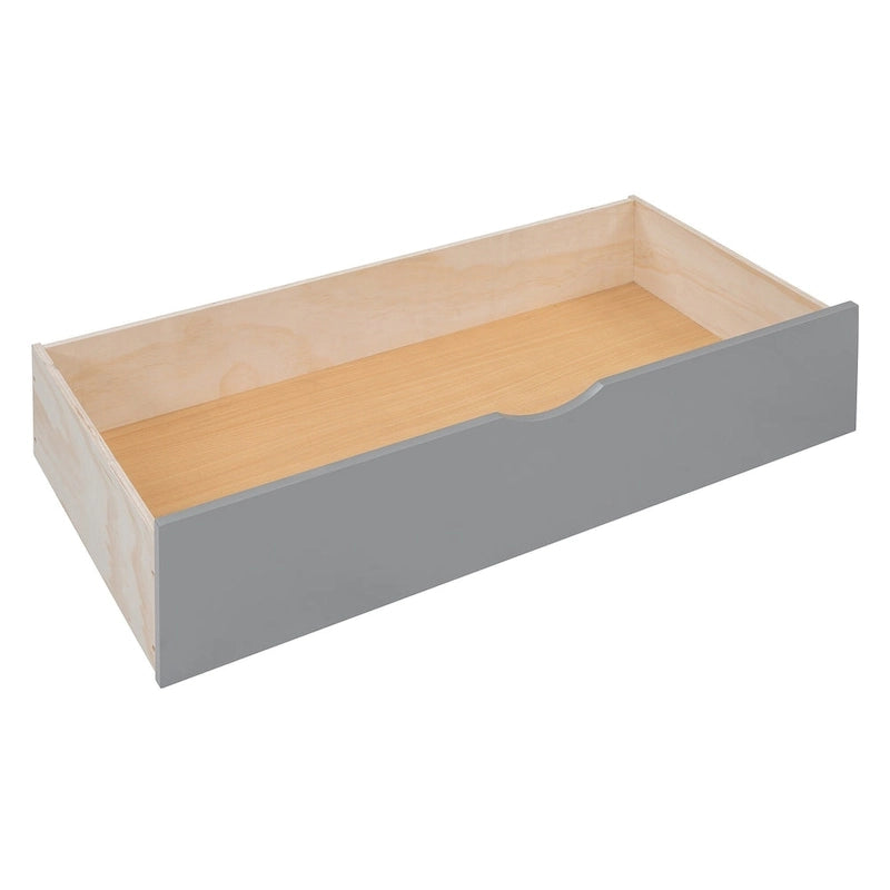 Full Wood Daybed with Cabinets, Shelves and 2 Storage Drawers