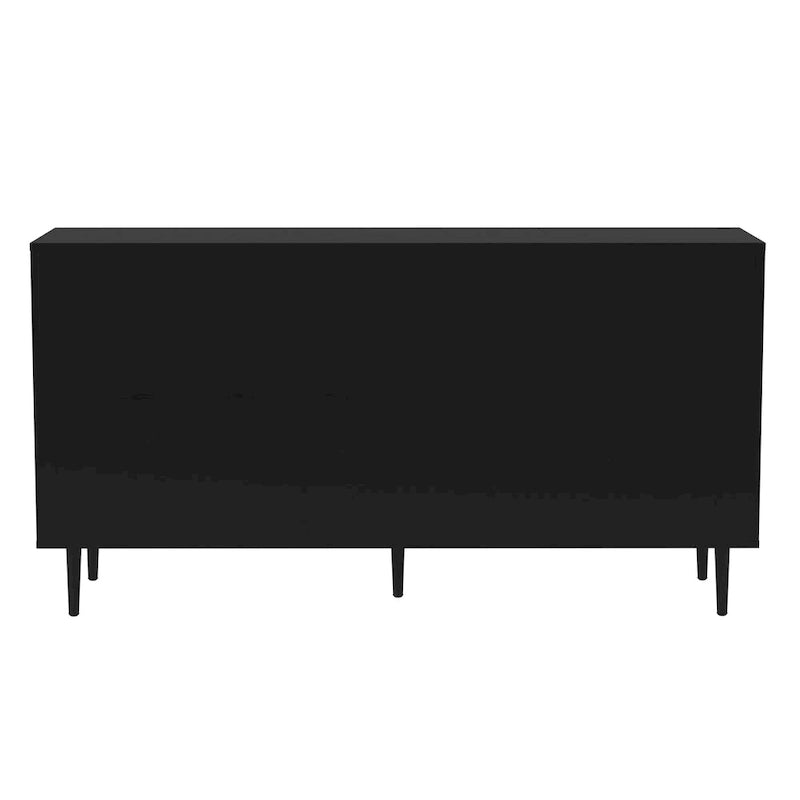 58-Inch Two-Tone TV Stand with Bookmatched-Effect Doors