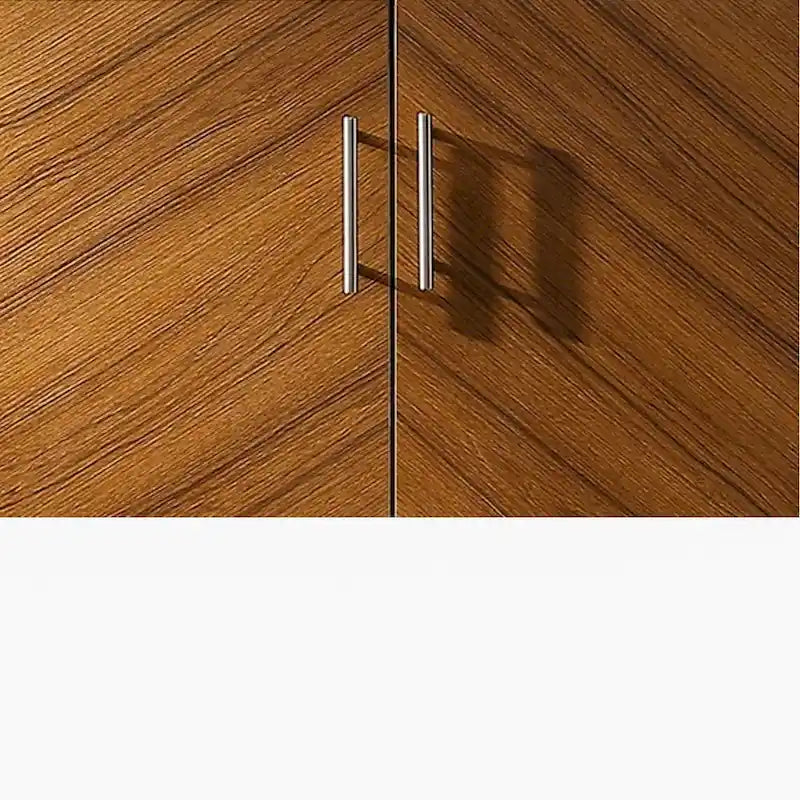 58-Inch Two-Tone TV Stand with Bookmatched-Effect Doors