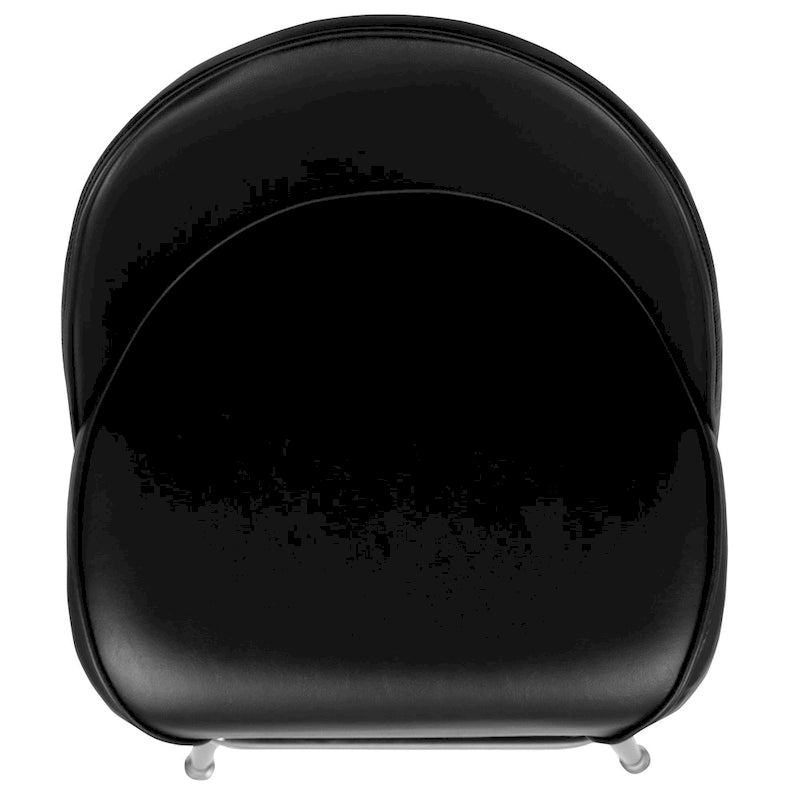 Taburetes giratorios tapizados de vinilo para barra, con estructura metálica y reposapiés, juego de dos