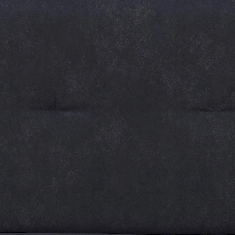 Futon contenitore in microfibra trapuntata con schienale regolabile