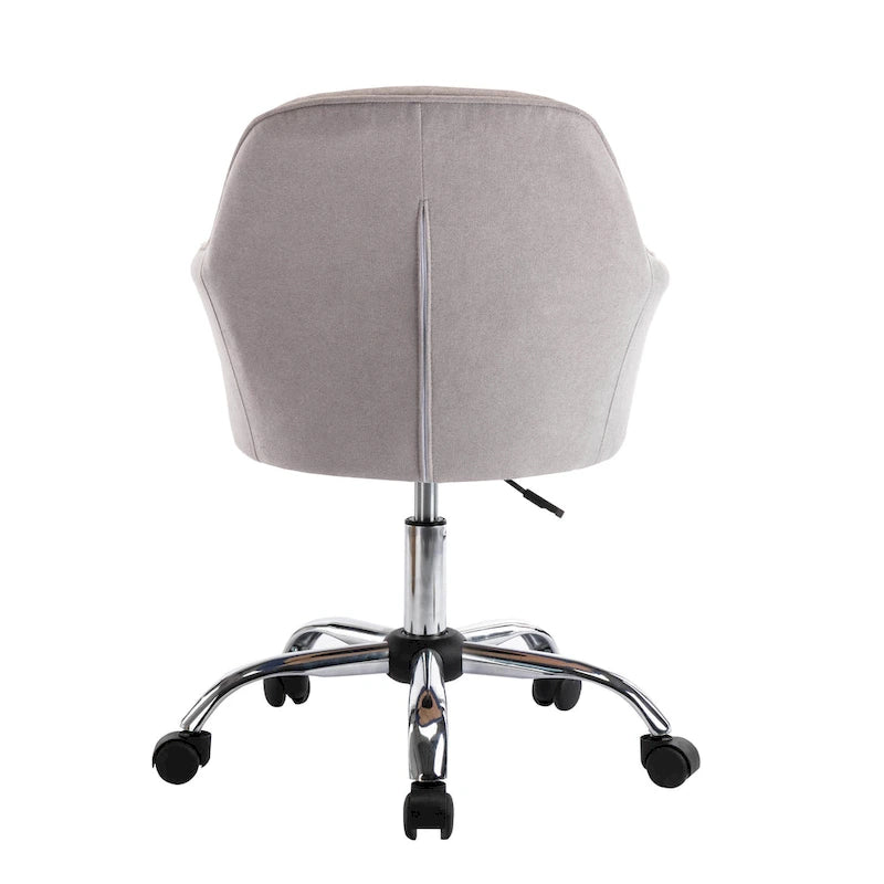 Fabric Office Chair with Adjustable Height, Armrests and Caster Wheels