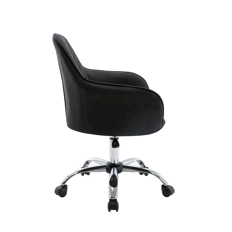 Fabric Office Chair with Adjustable Height, Armrests and Caster Wheels