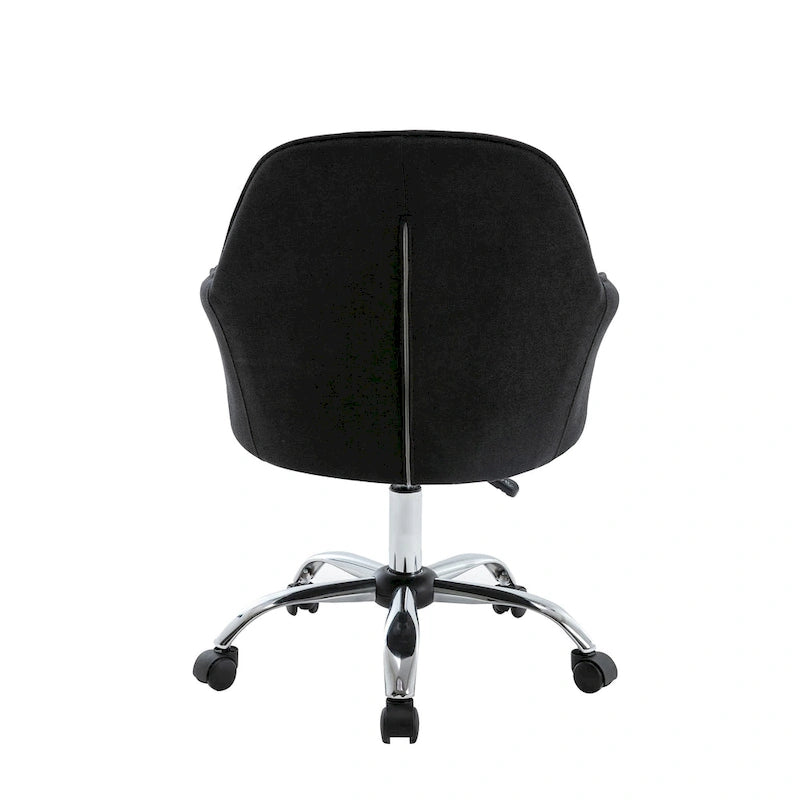 Fabric Office Chair with Adjustable Height, Armrests and Caster Wheels