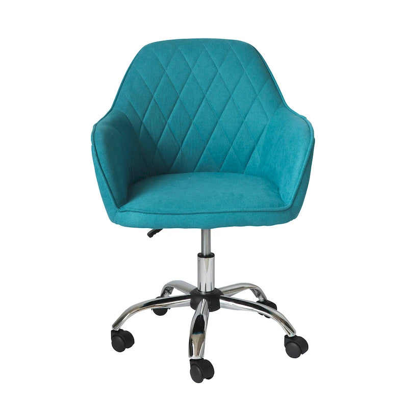Fabric Office Chair with Adjustable Height, Armrests and Caster Wheels