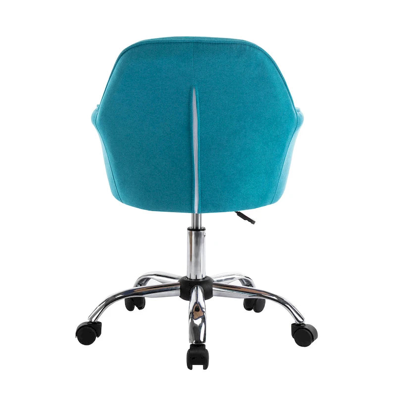Fabric Office Chair with Adjustable Height, Armrests and Caster Wheels