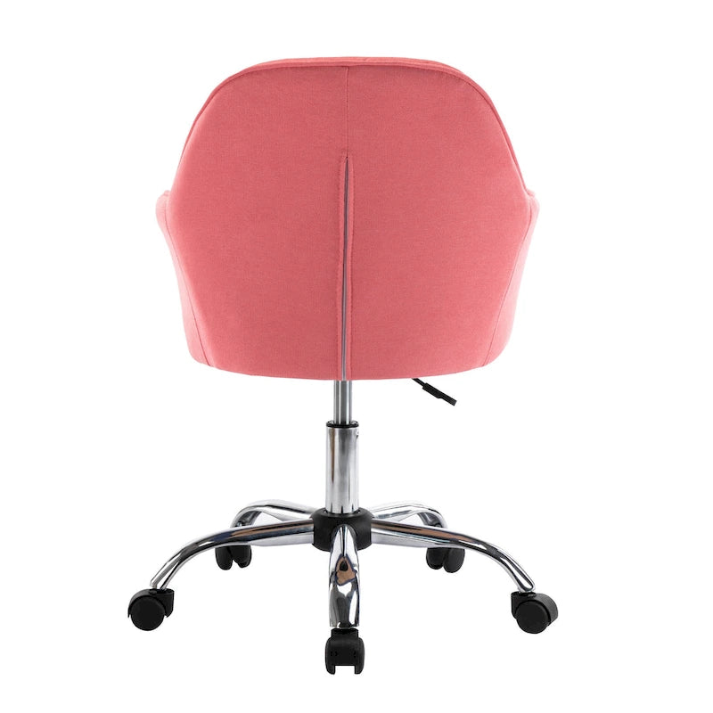 Fabric Office Chair with Adjustable Height, Armrests and Caster Wheels