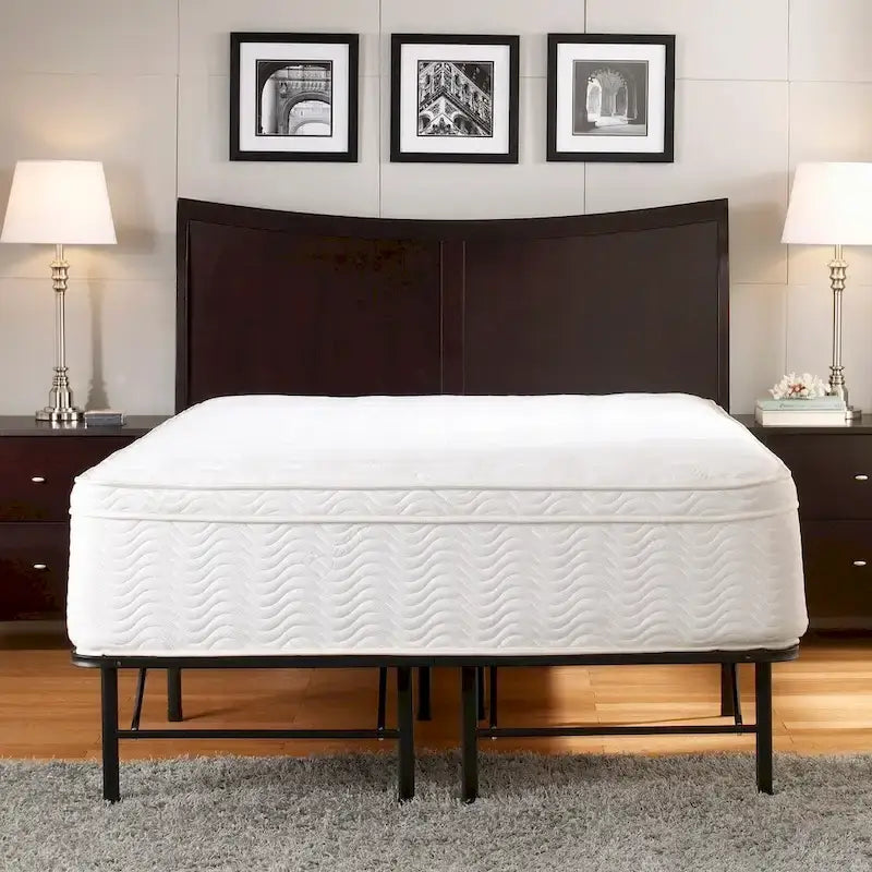 Estructura de cama de plataforma de acero tamaño King de 14 pulgadas