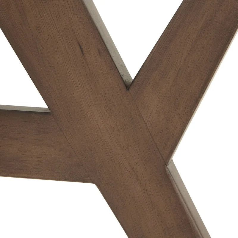 54-Inch Round Mid-Century Dining Table with Walnut-Finish Base