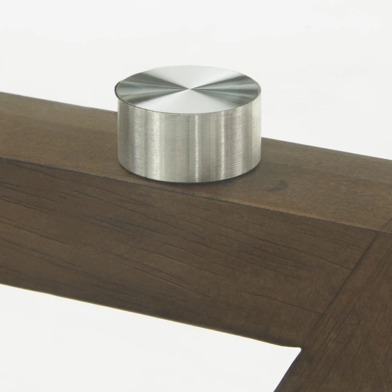 54-Inch Round Mid-Century Dining Table with Walnut-Finish Base