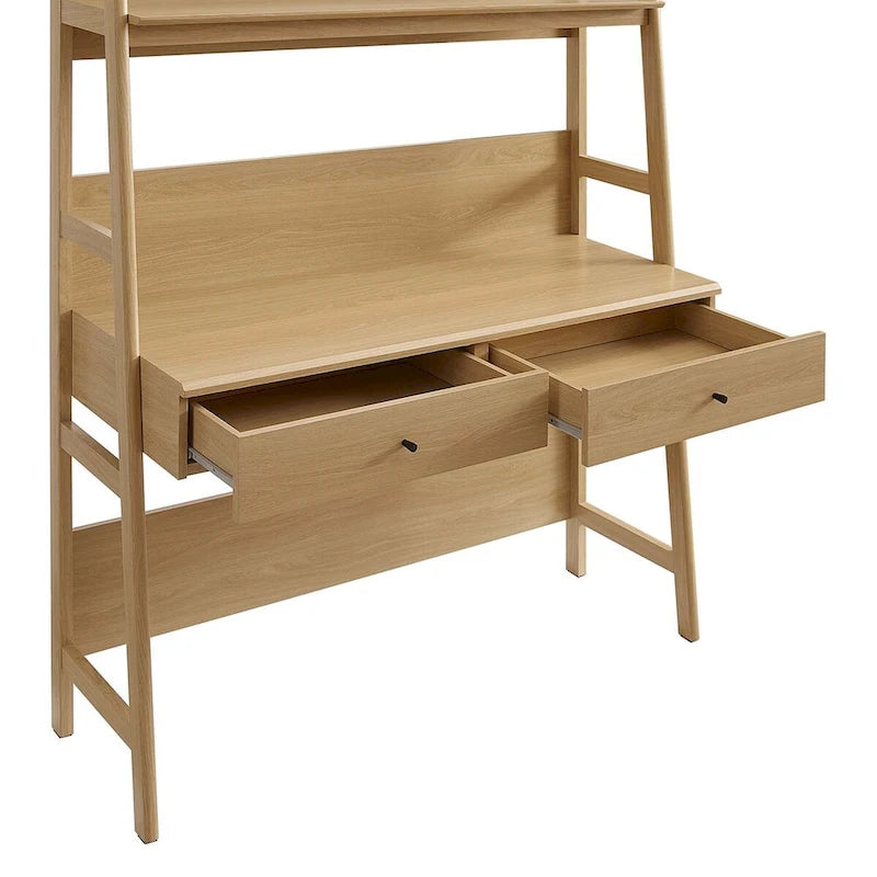 Scrivania da ufficio con libreria e 2 cassetti contenitori