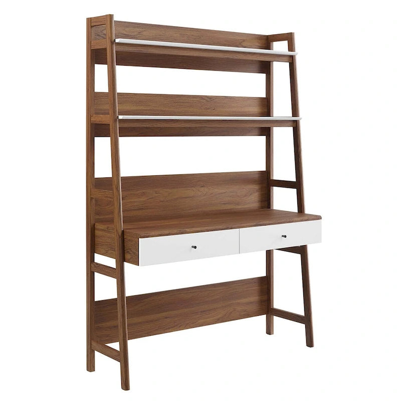 Scrivania da ufficio con libreria e 2 cassetti contenitori