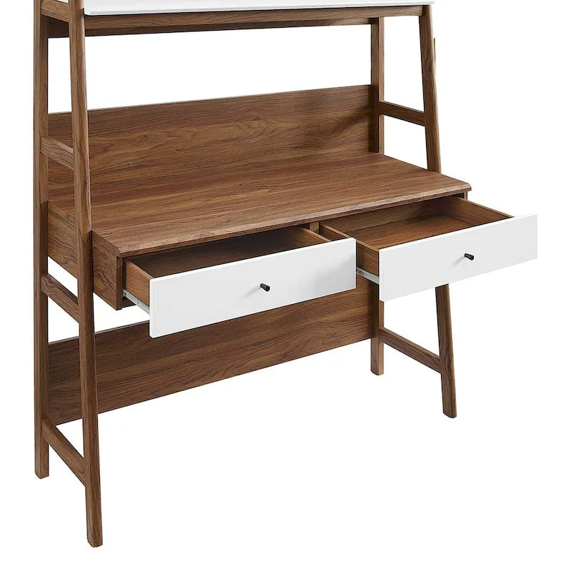 Scrivania da ufficio con libreria e 2 cassetti contenitori