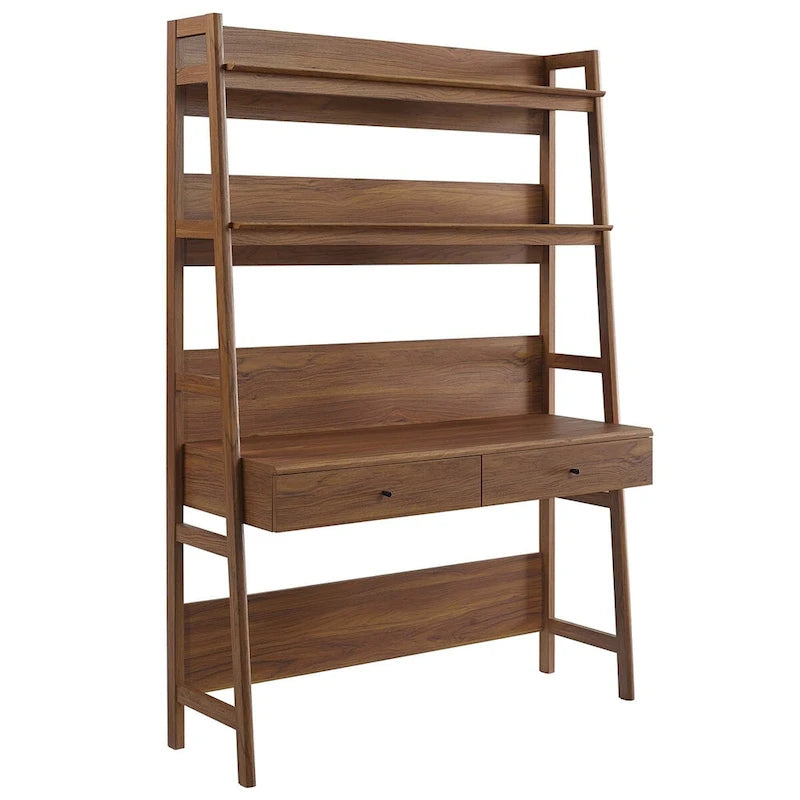 Scrivania da ufficio con libreria e 2 cassetti contenitori