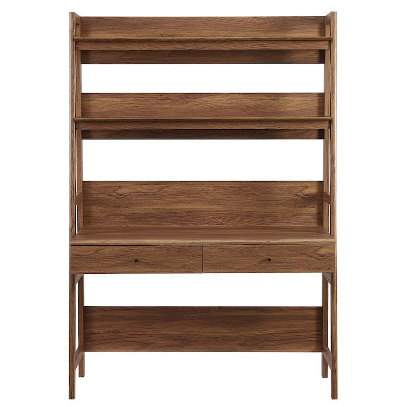 Scrivania da ufficio con libreria e 2 cassetti contenitori