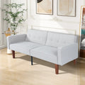 Gepolsterter, umwandelbarer Futon-Schlafsofa mit geteilter Rückenlehne