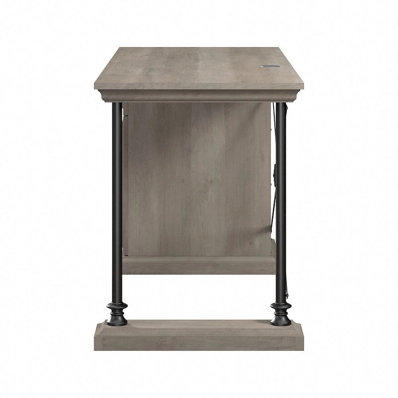 60-Inch Desk with Storage Cabinet and Drawer