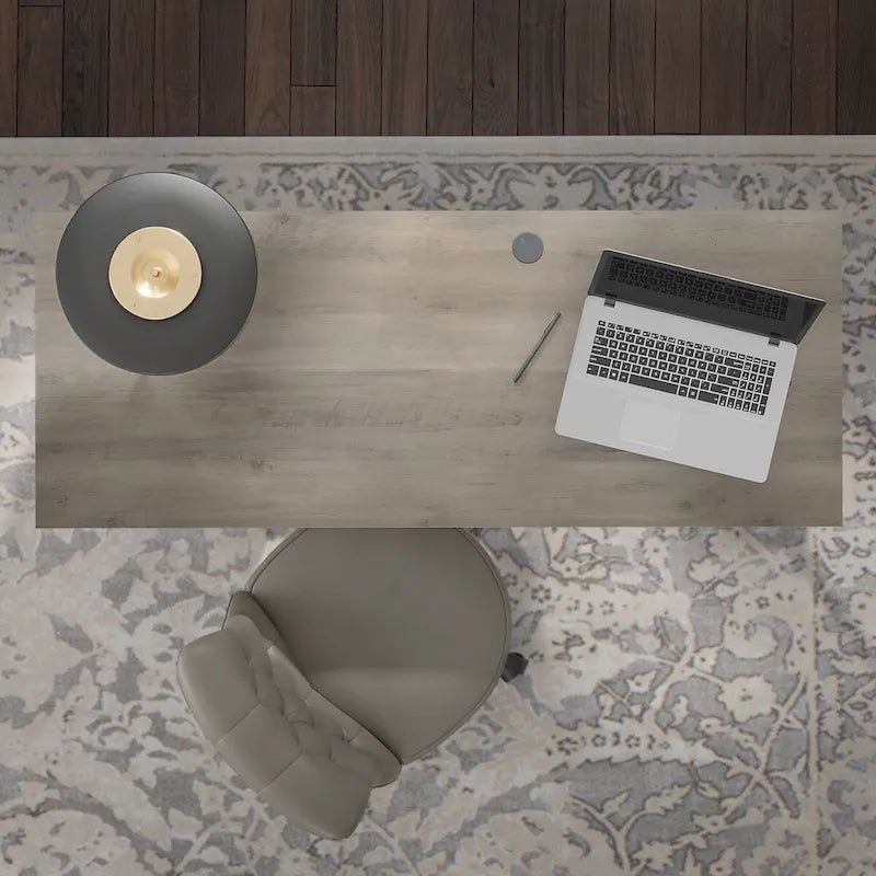 60-Inch Desk with Storage Cabinet and Drawer